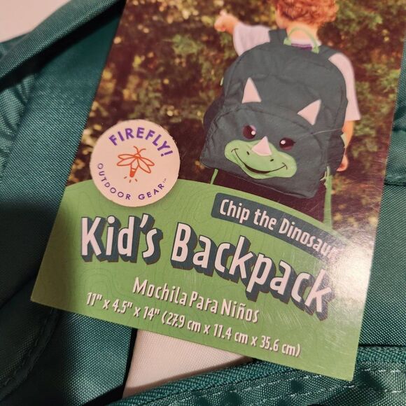 Chip the Dinosaur Backpack • Green • Kids Size • New with Tags - Picture 2 of 2